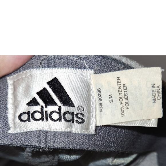 Adidas White Logo on Grey fitted Hat S/M EUC - Picture 7 of 7